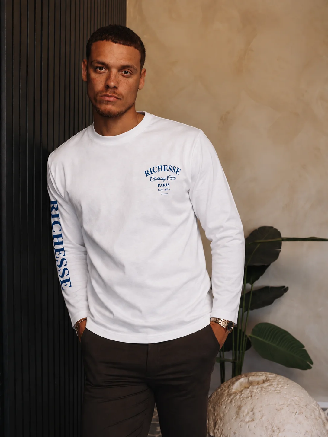 Clothing Club Longsleeve White | Blue