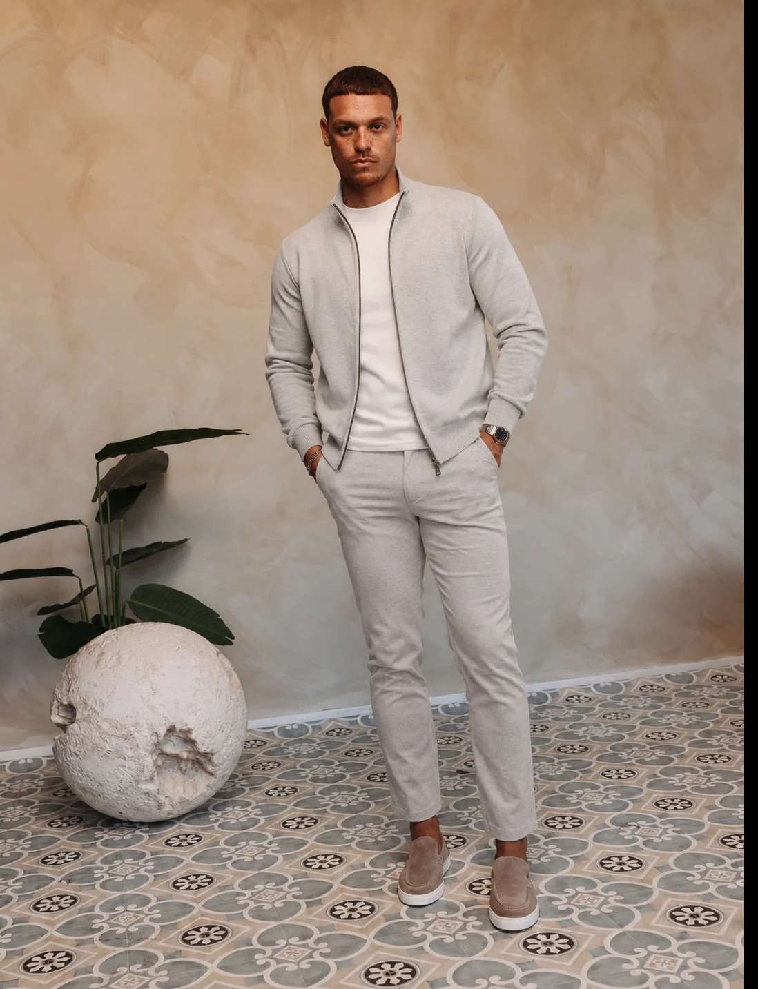 Rivas Heavy Zipper Grey